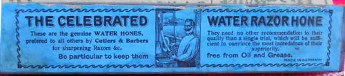 Name:  100530 The Celebrated Water Razor Hone - odd blue label - eBay Bacchus7-2007 1.JPG
Views: 202
Size:  71.5 KB
