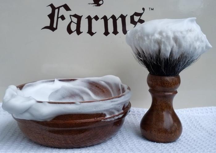 Name:  Dad's Mesquite Finest Badger and Bowl with Lather.jpg
Views: 572
Size:  36.7 KB