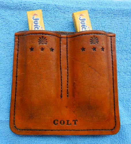 Name:  Leaather 1911 Magazine Pouch Colt (2).jpg
Views: 188
Size:  44.5 KB