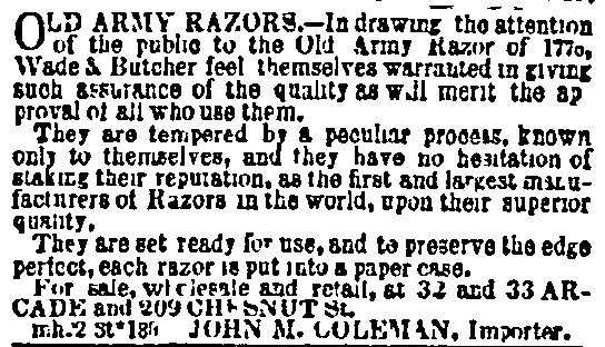 Name:  Old-Army-Razors---Phily-Public-Ledger,-March-25-1851.gif
Views: 214
Size:  12.8 KB
