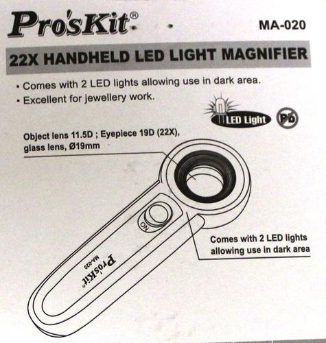 Name:  Pro'sKit 22x Handheld LED Magnifier.jpg
Views: 337
Size:  42.0 KB