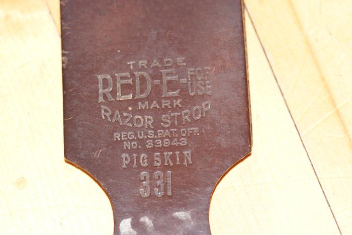 Razor Back Leather Strop - Pig Skin Silk Finish RARE Vtg Meridian Barber  Supply